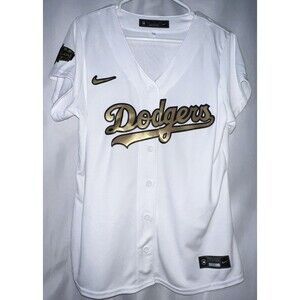 Los Angeles Dodgers 2022 All Star Game Jersey Blank White/Gold Women’s Jersey XL
